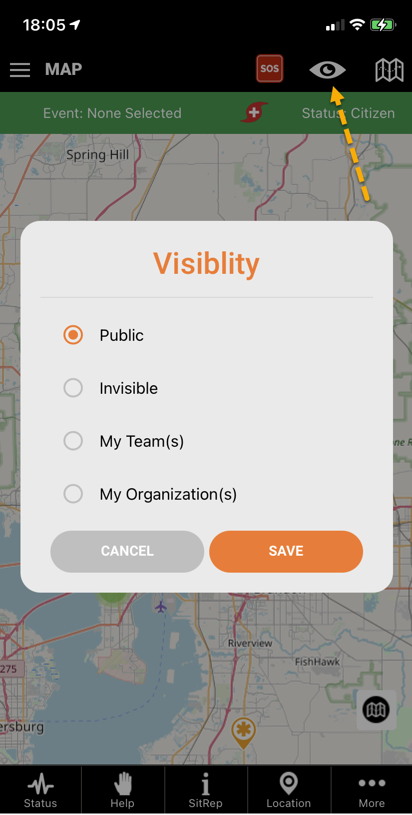pubsafe community visibility options